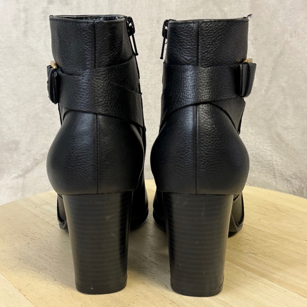 Cole Haan Signature Grand.OS Pebbled Leather Buckle Ankle Boots W02756 8.5B - Picture 4 of 16